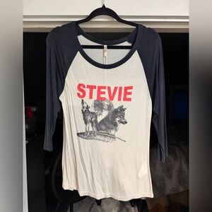 Spell Stevie Graphic Long Sleeve Tee - Red, Black, Cream